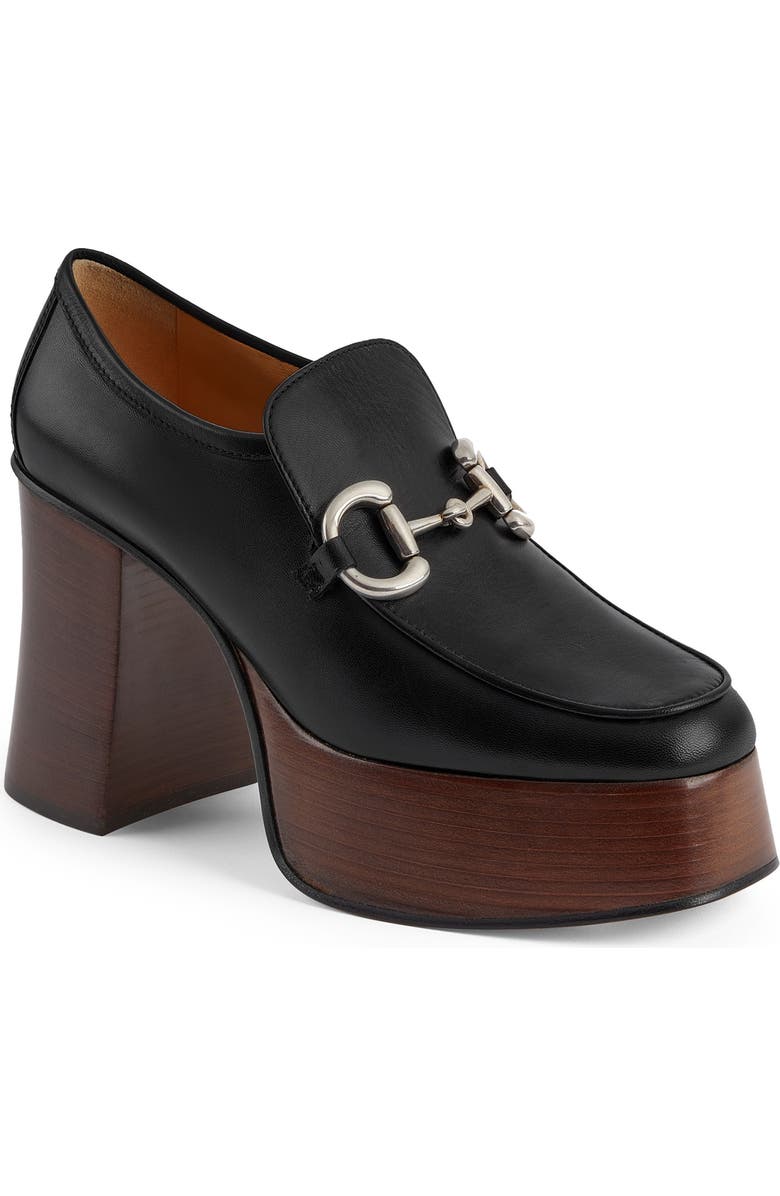 Gucci Horsebit Platform Loafer, Main, color,