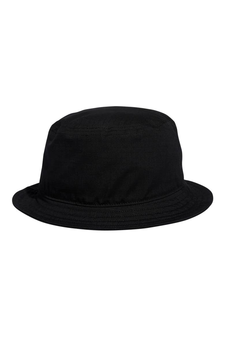 Essentials Plus Cotton Bucket Hat, Alternate, color, BLACK