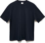 MANGO Relaxed Fit Solid Cotton T-Shirt