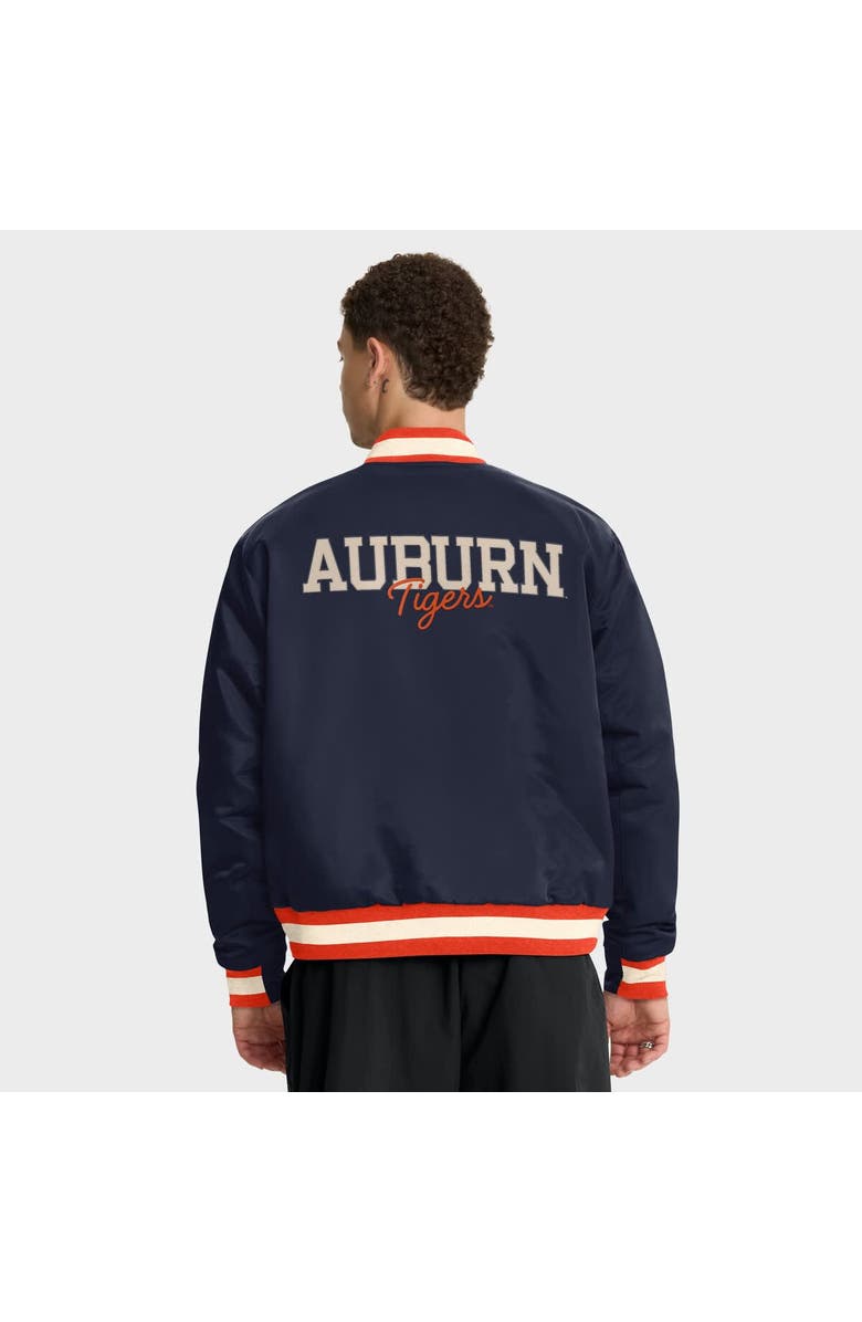 Nike Men's Nike Navy Auburn Tigers Legacy Full-Snap Bomber Jacket, Alternate, color, Navy