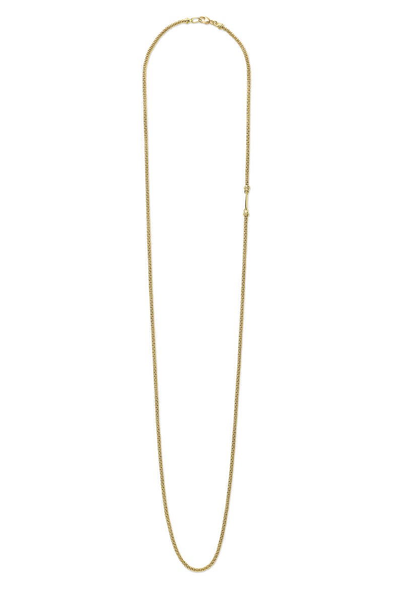 Men's 18K Gold Popcorn Caviar Chain Necklace, Alternate, color, GOLD