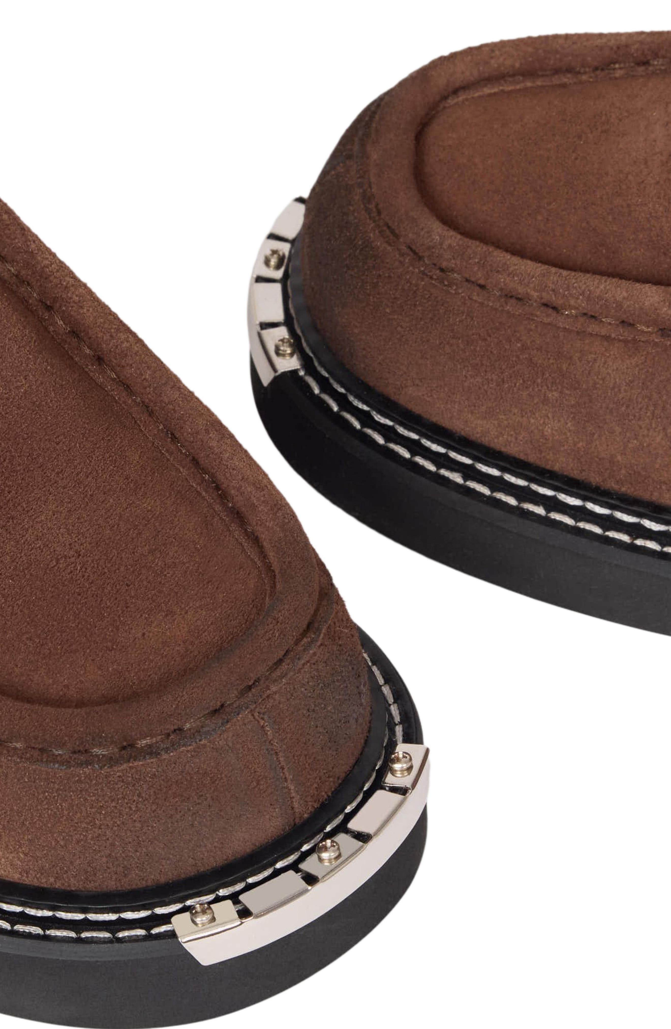 SANDRO Leather boots, Alternate, color, Brown