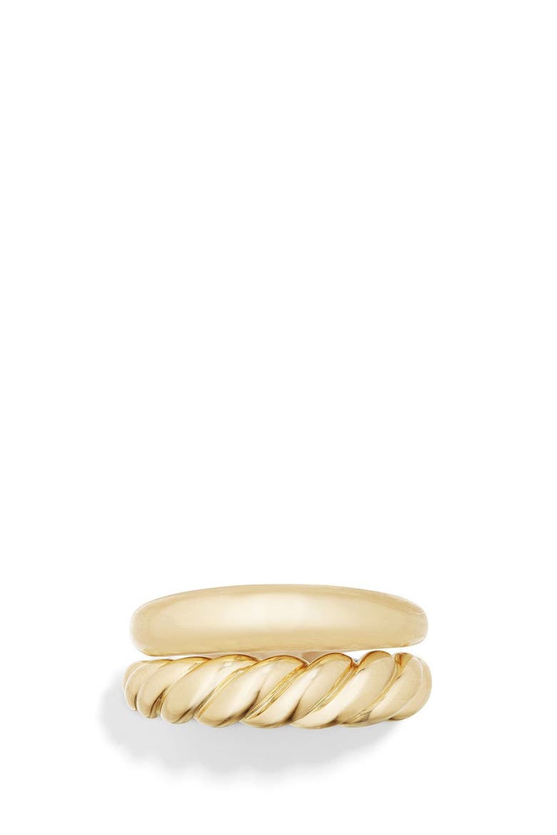 Pure Form Stack Rings in 18K Gold, Alternate, color, YELLOW GOLD