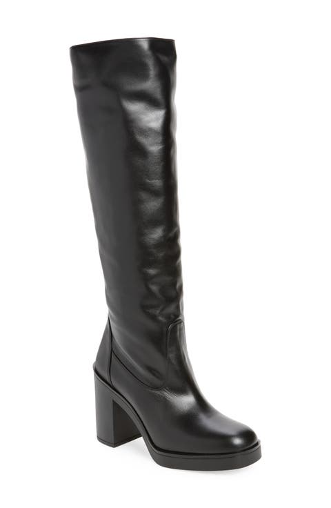 Bethenny Block Heel Tall Boot (Women)