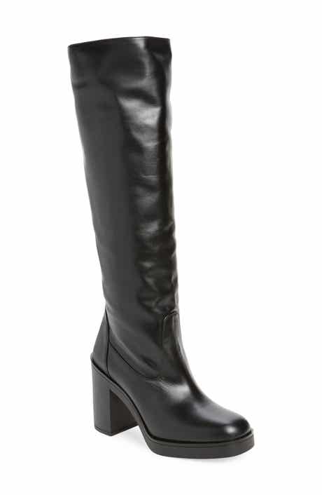 Stuart Weitzman Bethenny Block Heel Tall Boot