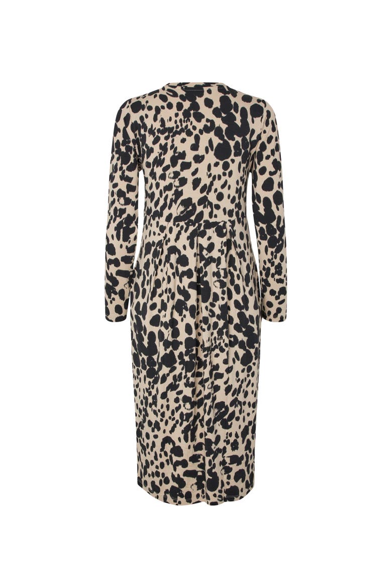 Printed Tunic Dress, Alternate, color, Oxford Tan