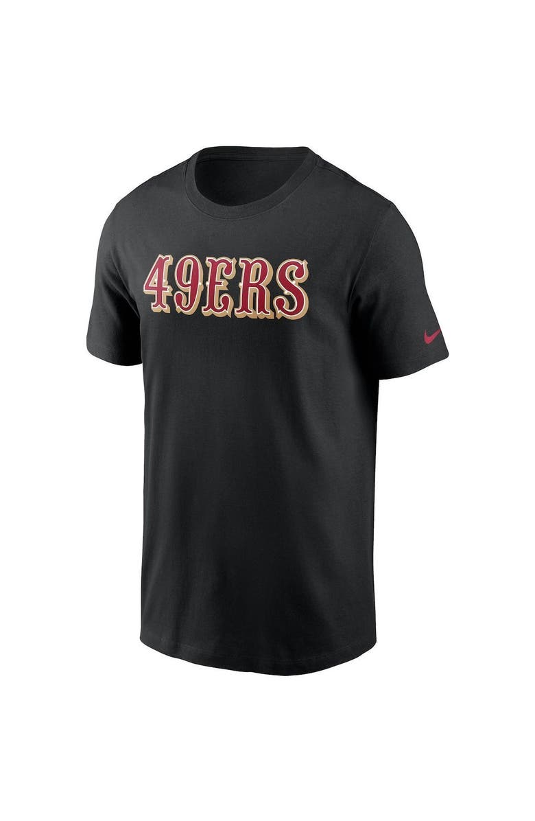 Nike Men's Nike Black San Francisco 49ers Fan Gear Wordmark T-Shirt, Alternate, color,