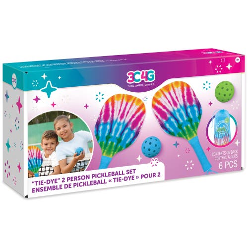 3C4G Tie Dye 2 Person Pickleball Set in Multicolored  product