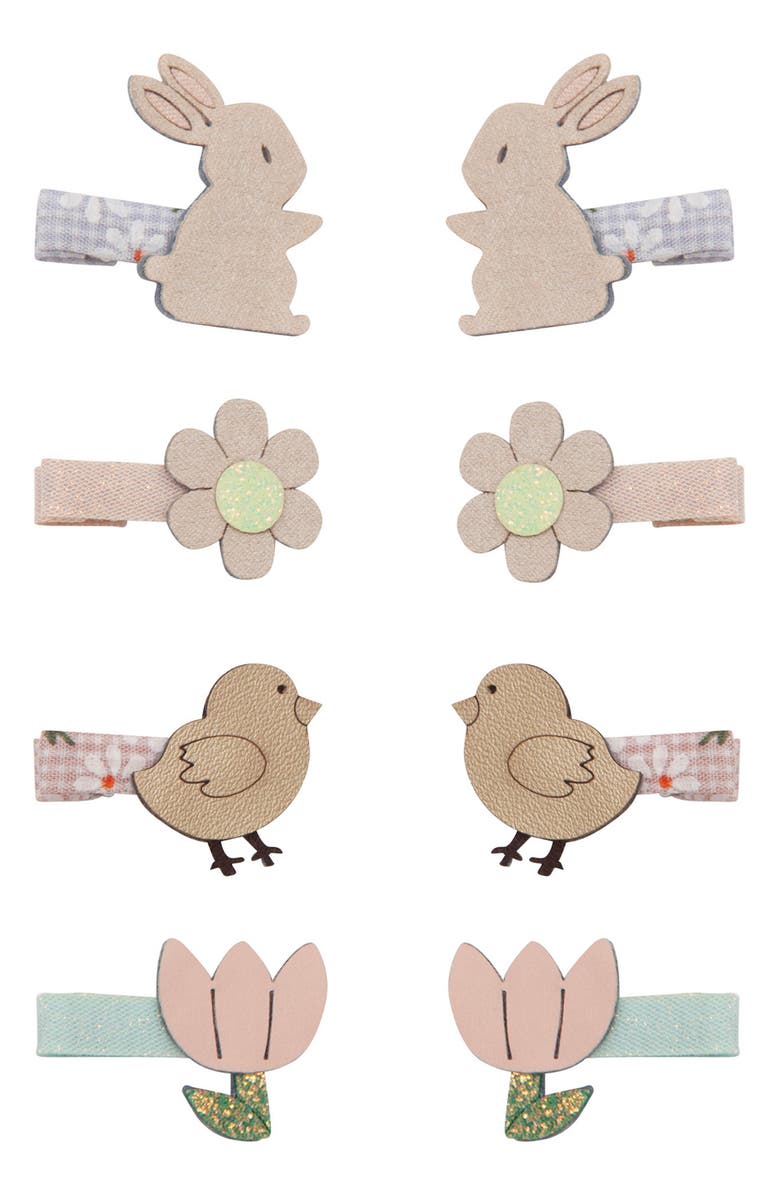Mimi & Lula Kids' Easter 8-Pack Mini Hair Clips, Main, color, Pink