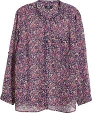 KUT from the Kloth Jasmine Roll Sleeve Top