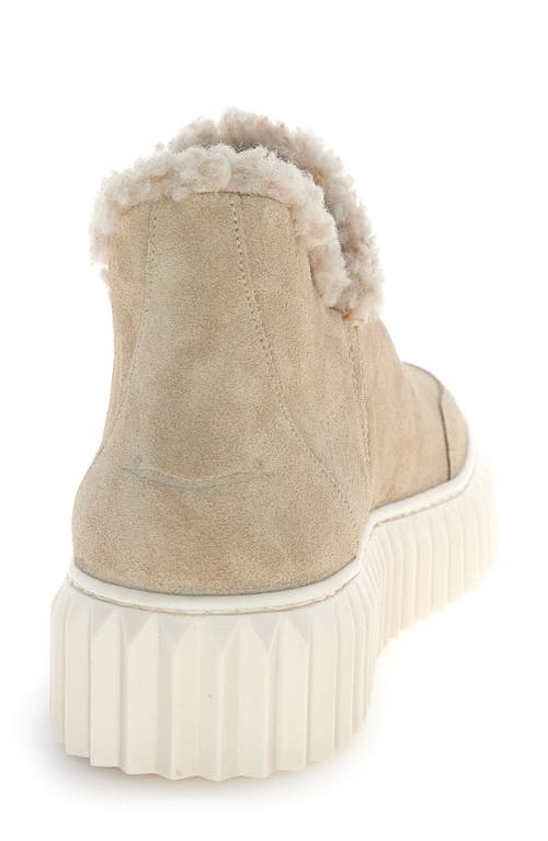 Voile Blanche Luna Genuine Shearling Lined Bootie In Neutral
