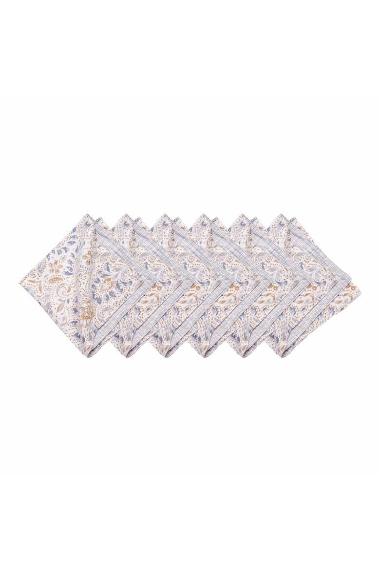 Selma Cotton Napkin Set of 6, Main, color, Yellow