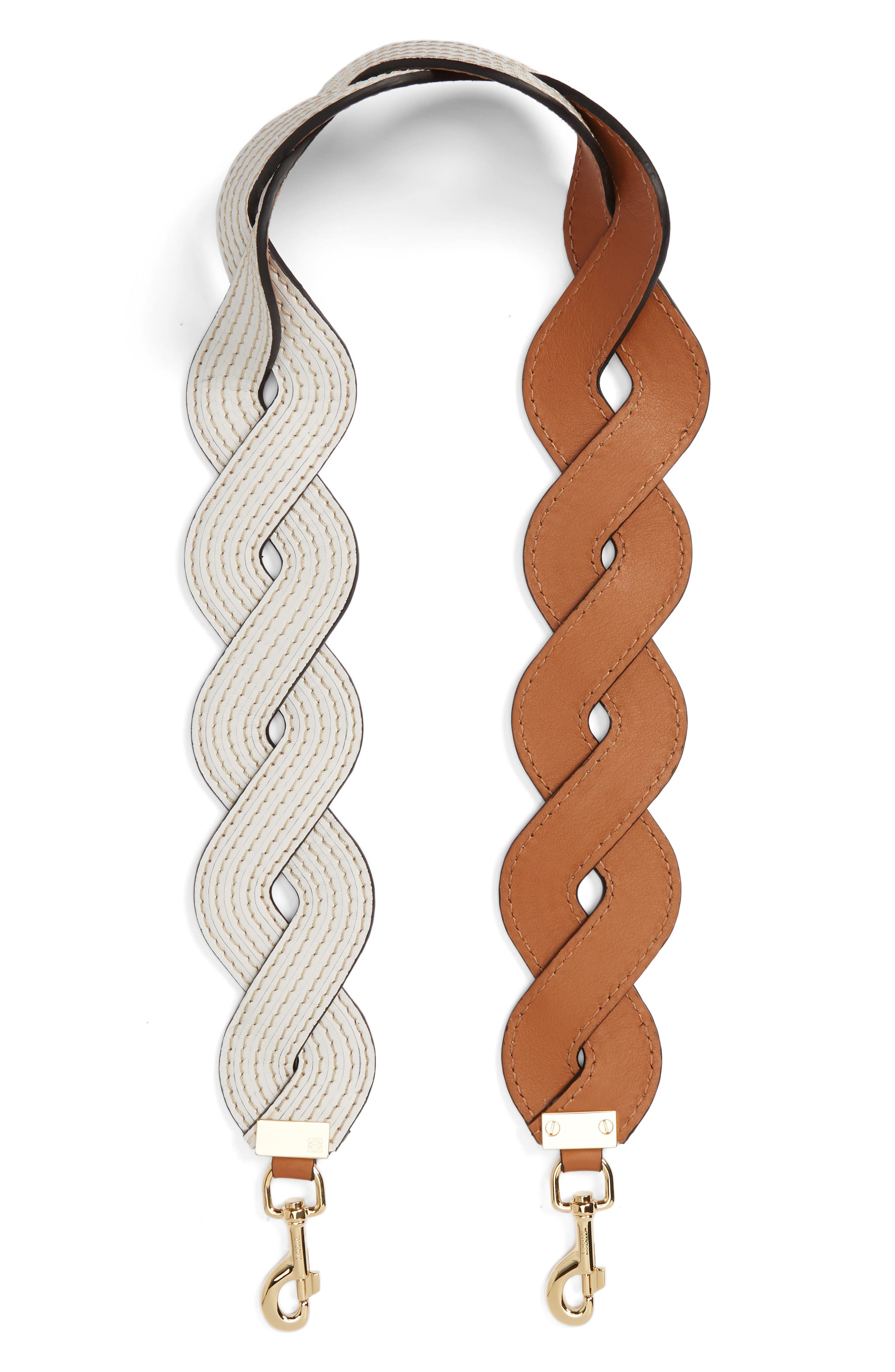 Loewe Leather Bag Strap, Main, color, 