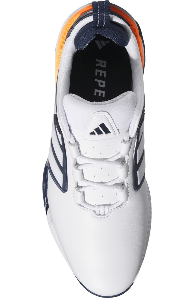 adidas Adipower 26 Waterproof Golf Shoe, Alternate, color, White/ Blue/ Orange