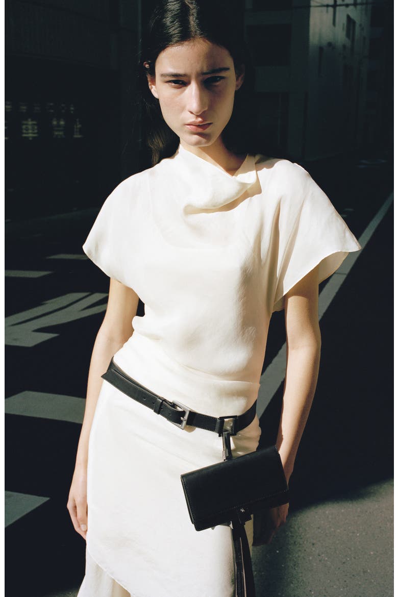 Midi Scarf Dress, Alternate, color, ECRU