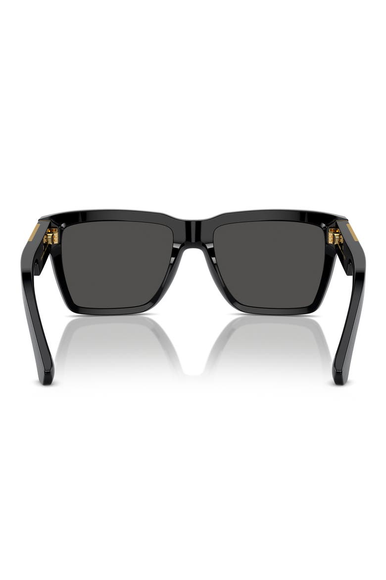 55mm Pilot Sunglasses, Alternate, color, BLACK