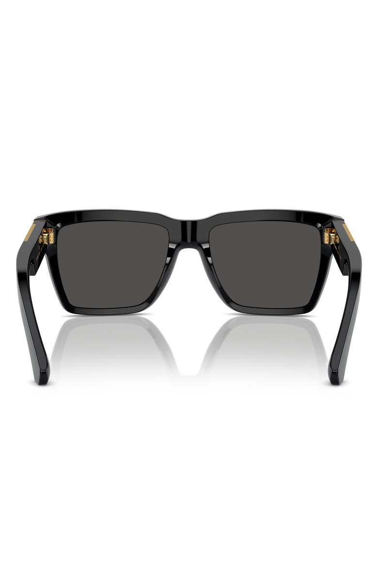 Dolce&Gabbana 55mm Pilot Sunglasses, Alternate, color, Black