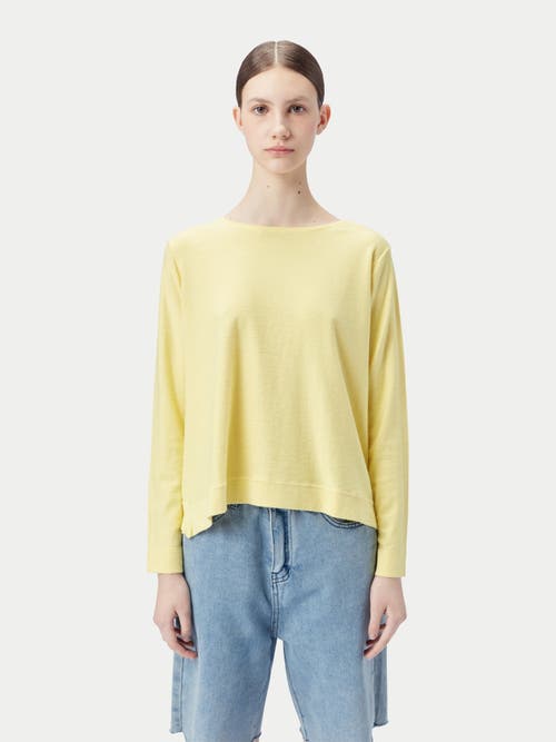 Gobi Mongolian Cashmere Boatneck Cotton Silk Cashmere Blend Sweater