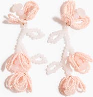 H&M Beaded Flower Earrings