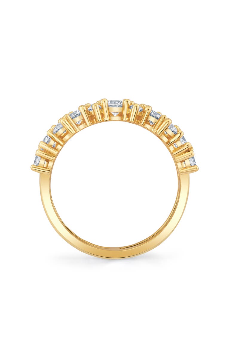 Crislu Cubic Zirconia Double Band Ring, Alternate, color, 18Kt Yellow Gold / Clear Stone