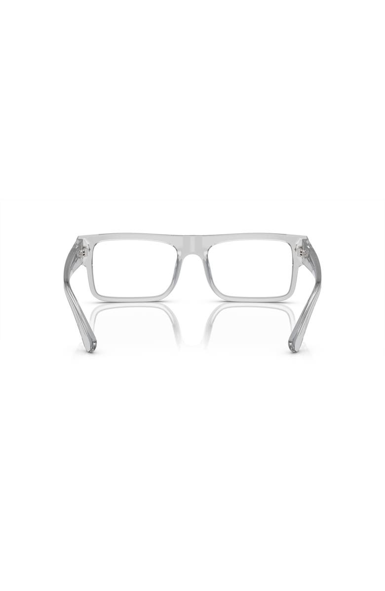 Prada 57mm Rectangle optical glasses, Alternate, color, Grey