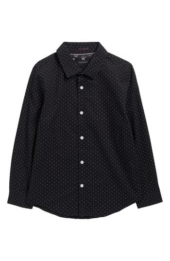 Denim And Flower Kids' Dot Print Button-up Shirt In Animal Print