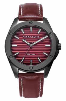 Perry Ellis Solar Powered 3-Hand Quartz Strap Watch, 41mm