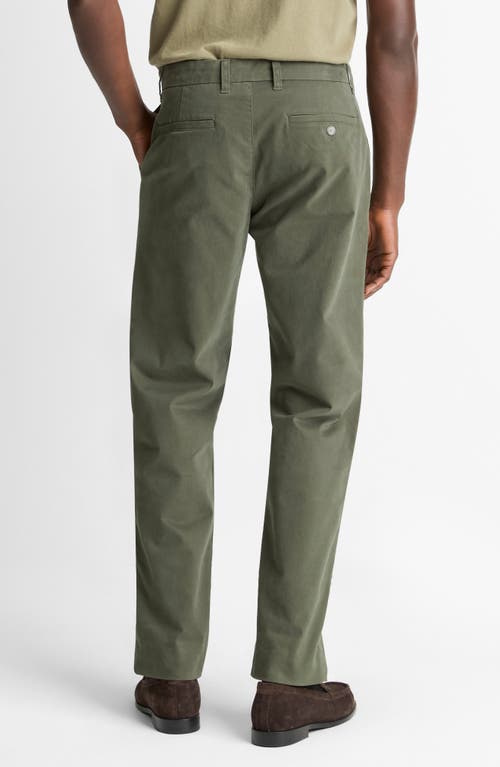 Vince Owen Stretch Regular Fit Chino Pants In Green