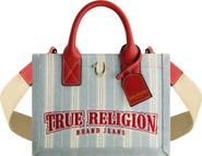 True Religion Denim Stripe Modern Tote
