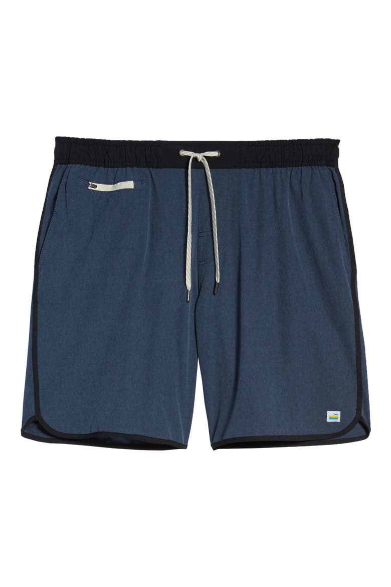 Banks Shorts, Alternate, color, AZURE LINEN TEXTURE
