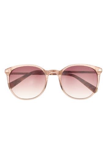 Ted Baker 53mm Round Sunglasses In Pink