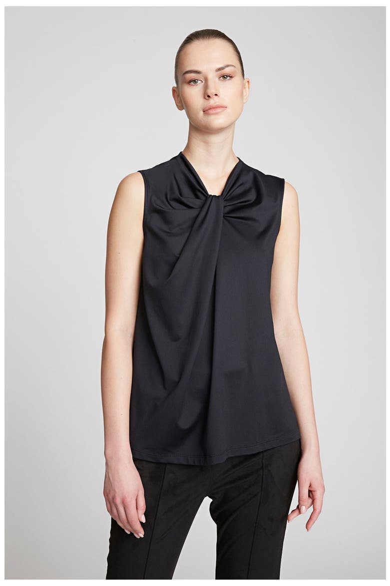 Mckinley Top In Luxe Jersey, Alternate, color, Black