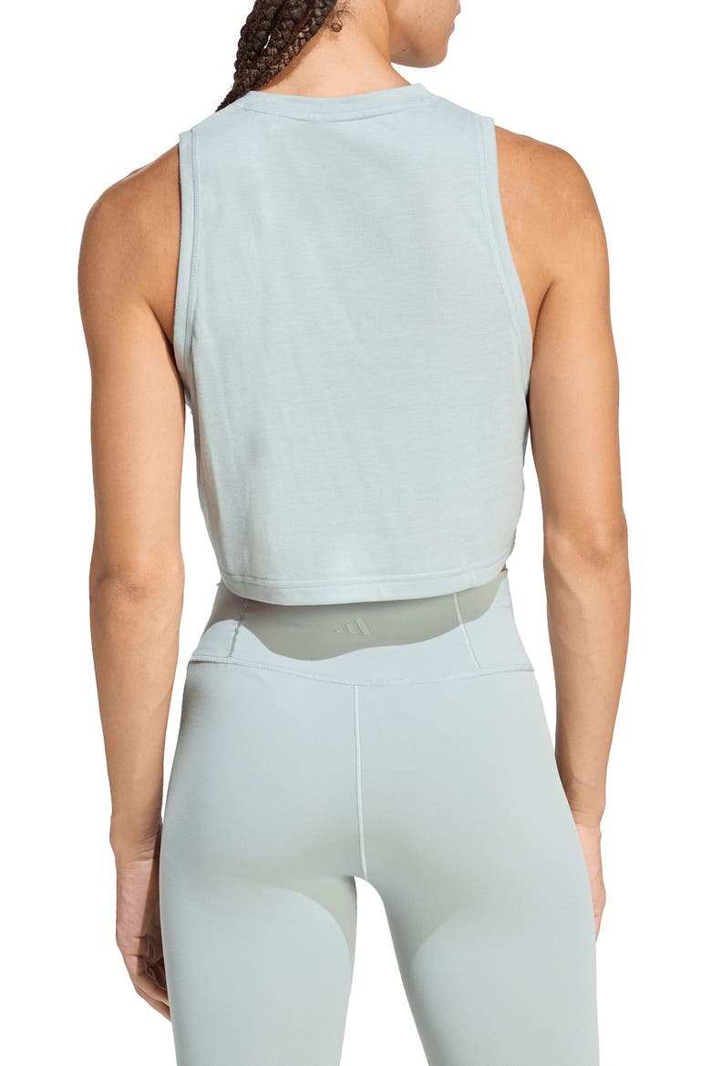 CLIMACOOL Crop Tank Top, Alternate, color, WONDER SAGE