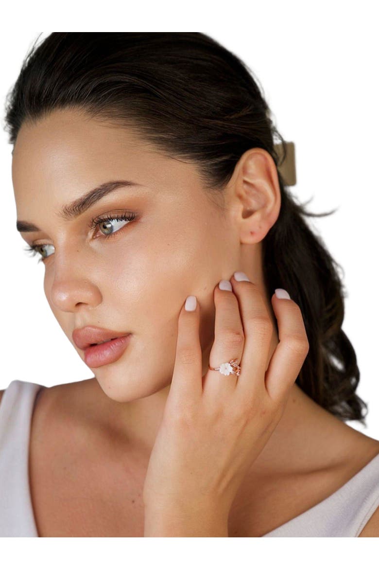 Cherry Blossom Adjustable Ring, Alternate, color, Rose Gold