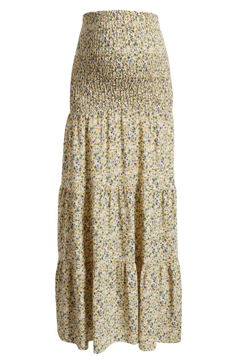 Angel Maternity Shirred Maternity Maxi Skirt, Alternate, color, 