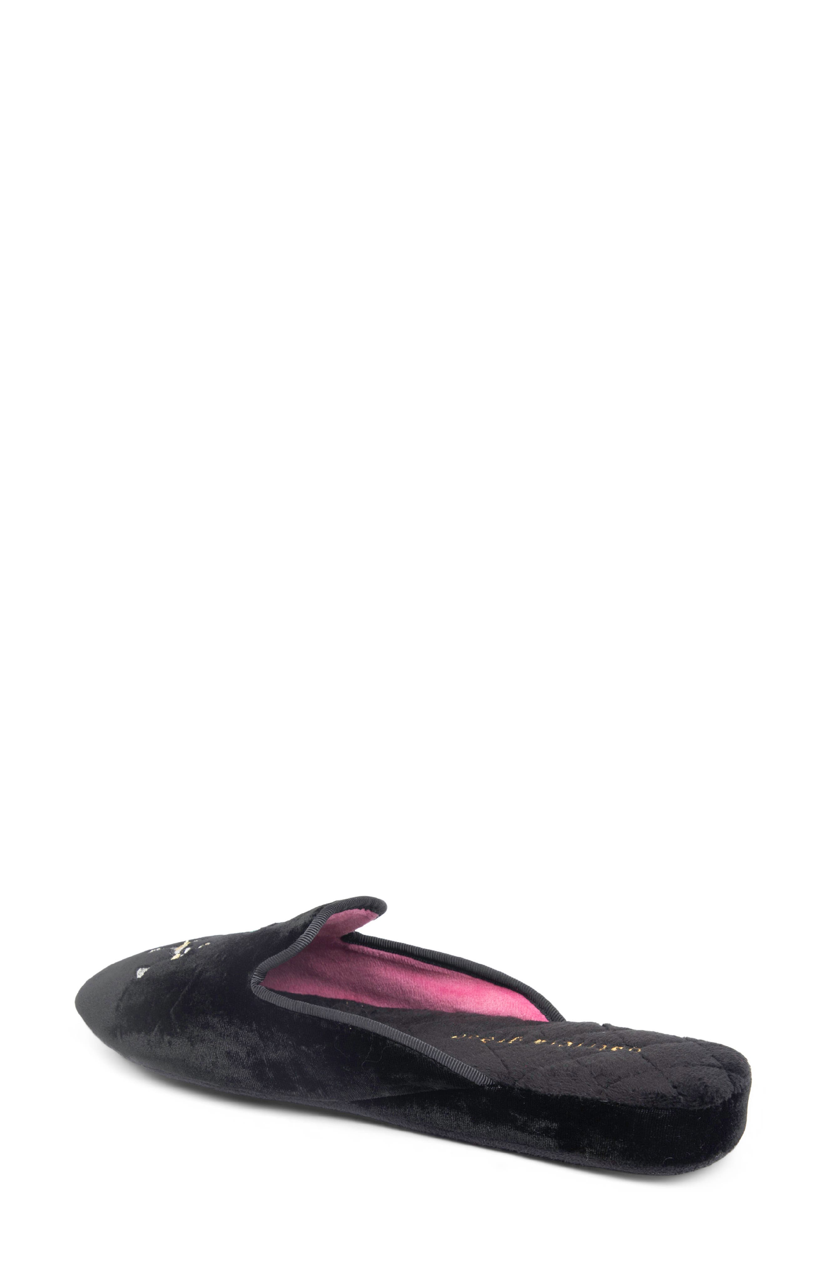 patricia green Champagne Embroidered Slipper, Alternate, color, Black