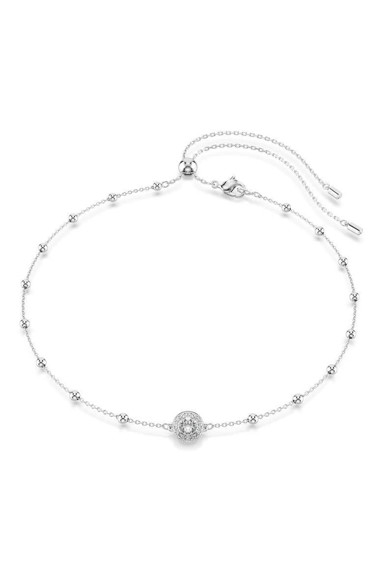 Una Double Sided Necklace, Main, color, WHITE/ SILVER