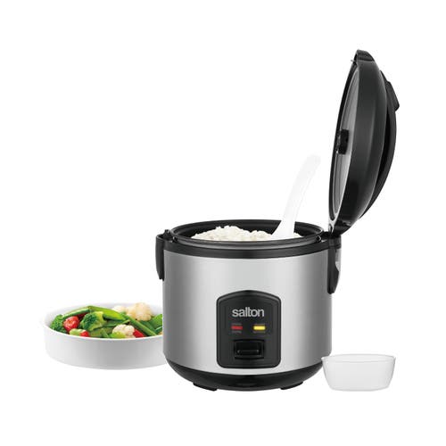 Salton 8 Cup Rice Cooker In Metallic