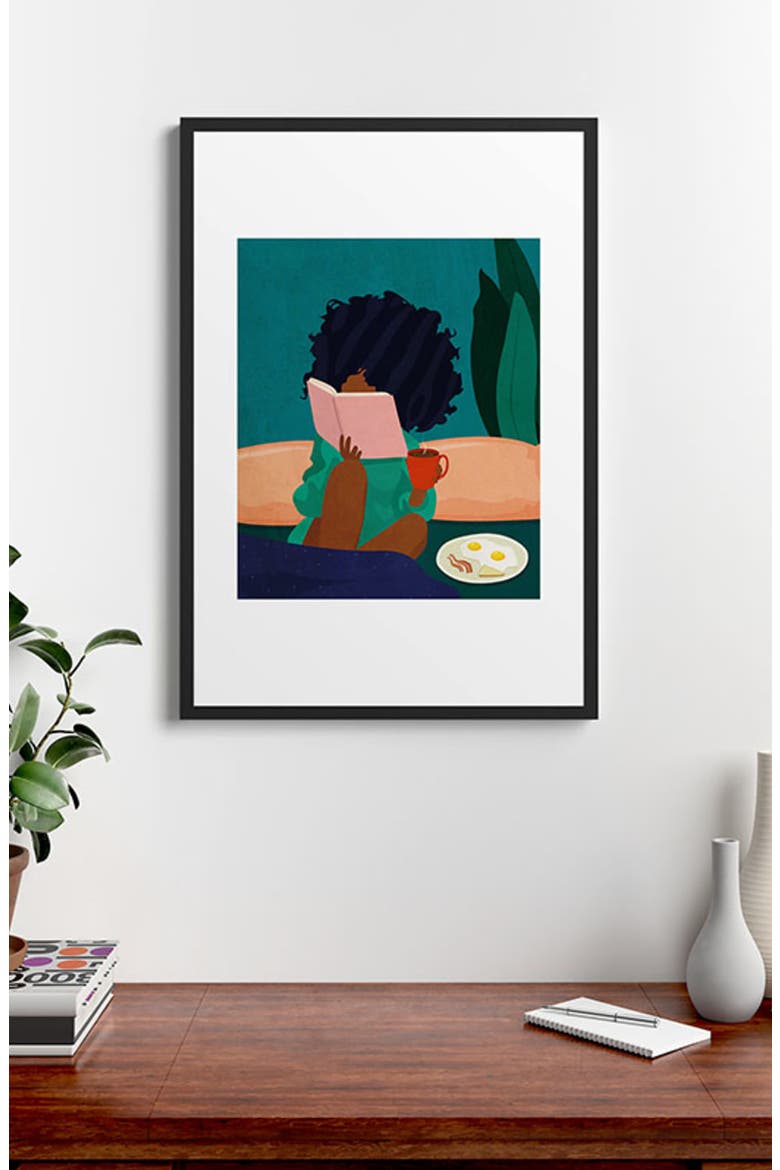 Stay Home #5 Framed Wall Art, Alternate, color, BLUE