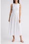 Mixed Sleeveless Midi Dress