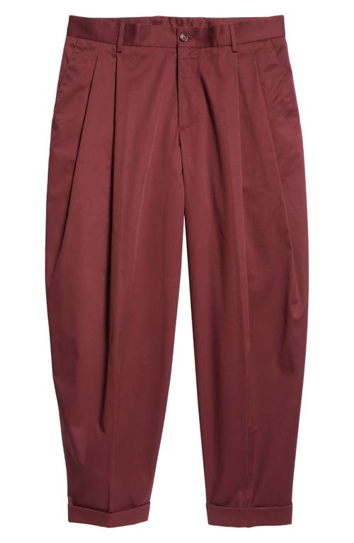 Dolce & Gabbana Grape Linen Pant In Brown