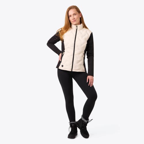 Mobile Warming Aria Natural Down Hybrid Heated Jacket In Multi