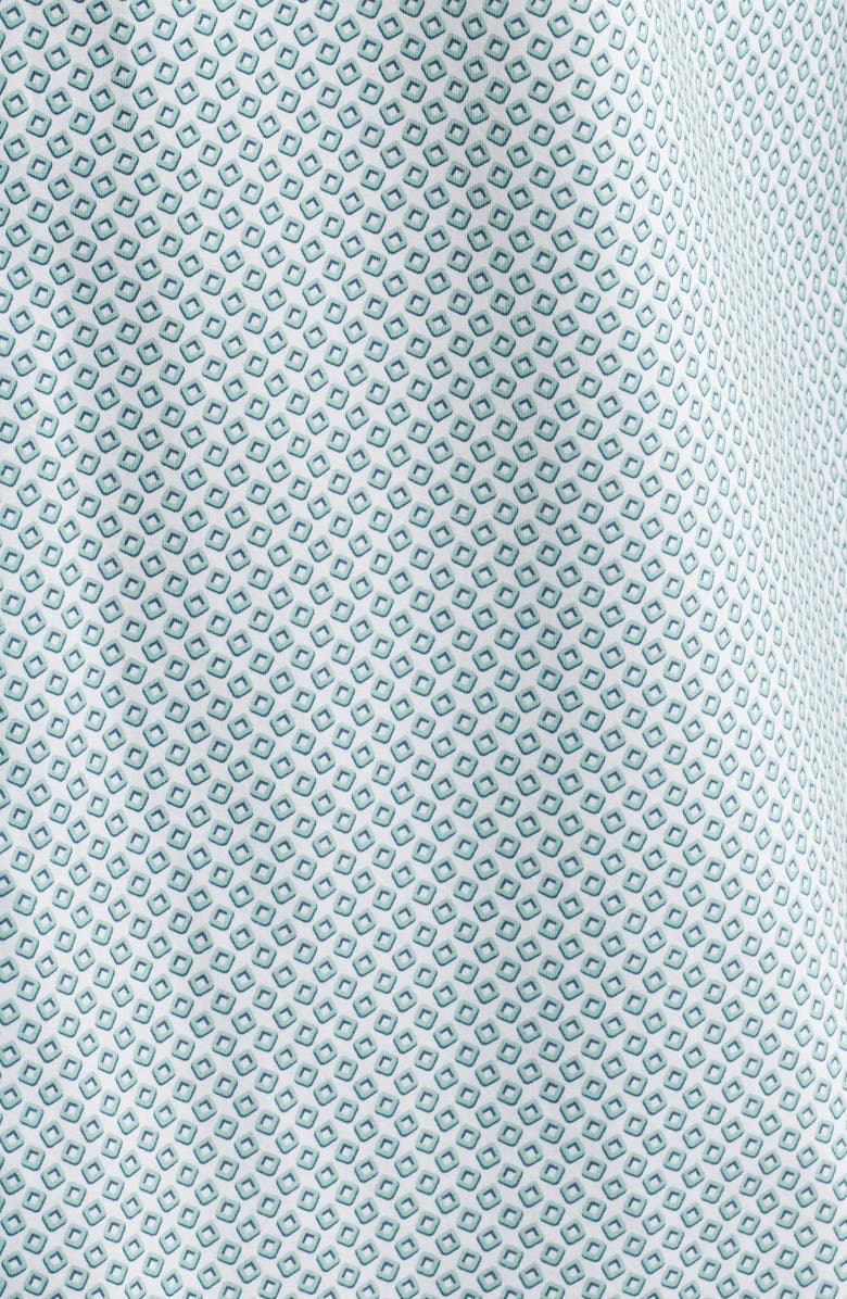 Bugatchi James OoohCotton<sup>®</sup> Geometric Print Button-Up Shirt, Alternate, color, Mint