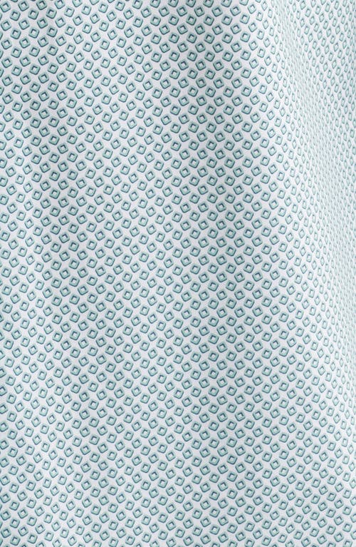 Bugatchi James Ooohcotton® Geometric Print Button-up Shirt In Mint