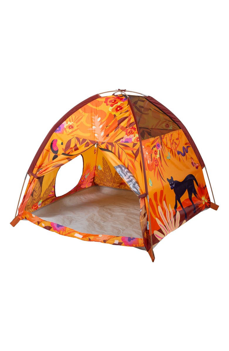 Pacific Play Tents Sunrise Safari Play Tent with Tunnel, Alternate, color, Orange
