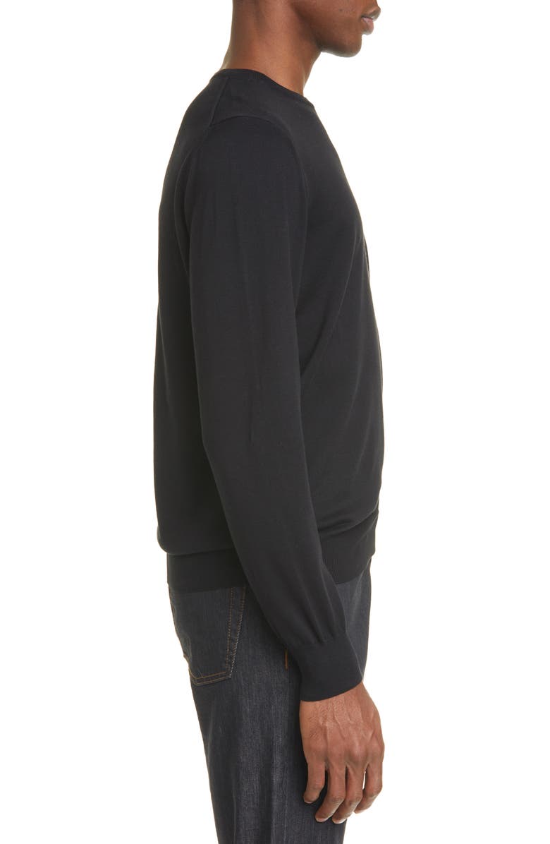 Canali Classic Fit Cotton Crewneck Sweater, Alternate, color, 