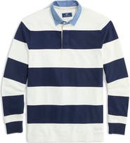 vineyard vines Pieced Stripe Organic Cotton Rugby Shirt