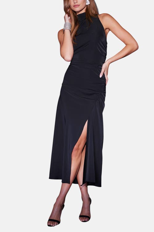 Bishop + Young Elle Halter Dress In Black