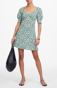Madewell Seamed V-Neck Minidress