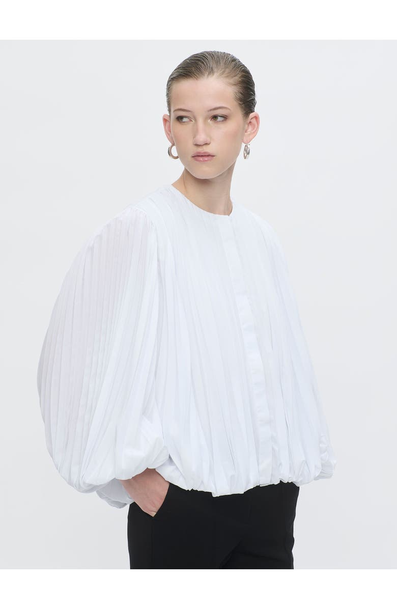 Callas Milano GIULIA Pleated poet shirt White, Alternate, color, White